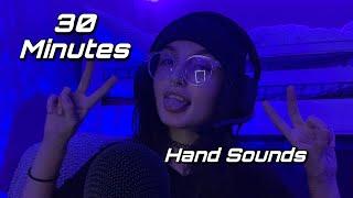 ASMR | 30 Minutes of Hand Sounds ( NO TALKING ) | Background ASMR for Studying