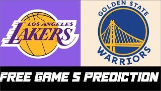 LA Lakers vs Golden State Warriors Free Game 5 NBA Playoffs Predictions