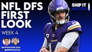 NFL First Look | Week 4 | DraftKings & FanDuel DFS Picks, Plays and Process