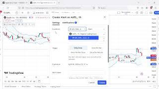 Tradingview bollinger band alert [EASY SET UP] 