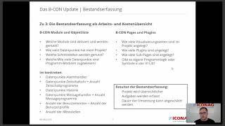 Update von B CON Bestandsprojekten Teil 1