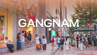 Walking Tour Gangnam Street | Seoul Best Place To Visit 4K HDR