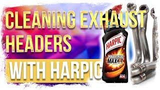 Cleaning motorcycle exhaust headers with HARPIC? DON'T!