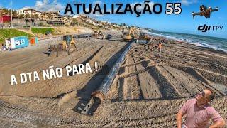 Atualização 55 - Engorda da Praia de Ponta Negra - COMO ESTÁ O MORRO DO CARECA E A ENGORDA DIA 14/11