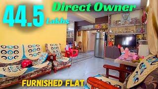 fully furnished 2 bhk flat for sale in hyderabad nizampet kukatpally | 1150sft | Low price flat