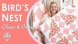 Everyone’s FLOCKING to this Gorgeous Vintage Quilt!  Bird's Nest Classic & Vintage Quilt 🪺