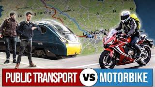 Public Transport Vs Motorbike Challenge