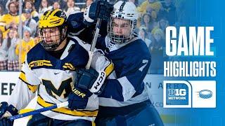 Michigan at Penn State | HIGHLIGHTS | Big Ten Hockey | 11/22/24