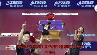 Epic Battle in the 2015 World Table Tennis Championships Final: Ma Long vs Fang Bo Showdown!