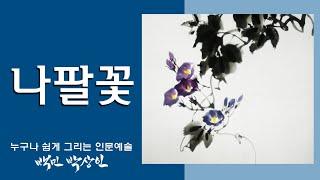 백민 박상인의 문인화 교실 제 48회: 나팔꽃 그리기