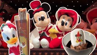 it's christmas time at tokyo disneyland  japan vlog 2023  new food & merch tour!