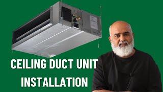 Ceiling Duct unit installation. Jabirwaqas.