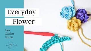 How To Crochet A Cute Flower | Crochet Flower Tutorial | Yarn Society