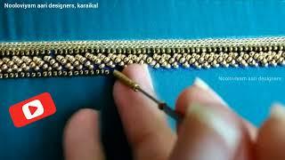 aari work simple neck designs / aari work tutorial