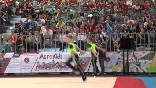 Sam Large and Hector Kinghorn Maia Acrobatic Gymnatic 2015 11-16 Mens Pair Dynamic