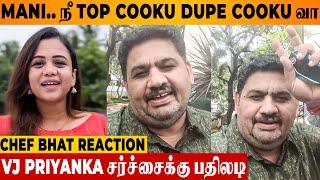 CWC 5 Manimegalai VS VJ Priyanka Issue : Chef Venkatesh Bhat Reaction | Top Cooku Dupe Cooku Anchor