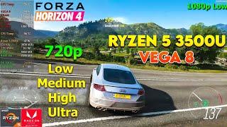 Forza Horizon 4 - Ryzen 5 3500U Vega 8 & 8GB RAM in 2022 (Low end laptop)