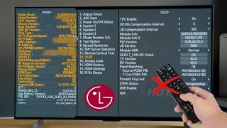 No Remote? No Problem! Accessing LG TV Service Menu Without Remote Control