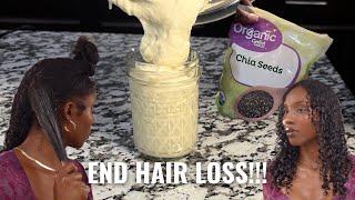 Chia Seed Hair Pudding: STOP HAIR LOSS & HAIR THINNING!!!