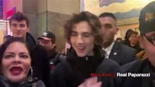 EXCLUSIVE; Timothée Chalamet gets surrounded by fans