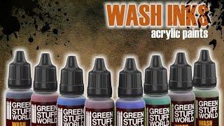 Acrylic Wash Ink Paints