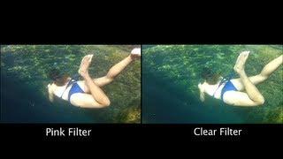 SRP BlurFix Magenta vs. Clear Filters Comparison Underwater - GoPro Tip #55 | MicBergsma