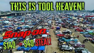 I bought TOOLS for Cheap at HUGE Swap Meet (Snap-On, Matco, Cornwell)