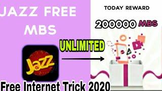 Jazz World App || Unlimited Free || Internet Trick 2020 || Jazz Free Internet MBS || AK DEMO ||