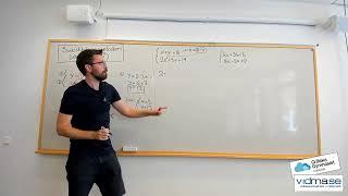 Matematik 2. EKVATIONSSYSTEM: SUBSTITUTIONSMETODEN (några snabba exempel).