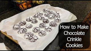 How to Make Chocolate Crinkle Cookies