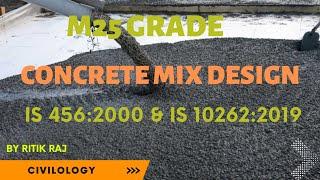 Design Mix of Concrete || M25 Grade Mix Design