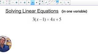 S1 5 Solving Linear Equations