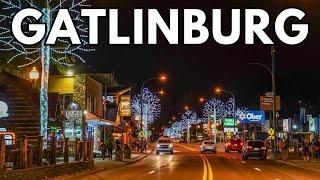 Gatlinburg 4K Walking Tour At Night | Sights & Sounds Of Christmas