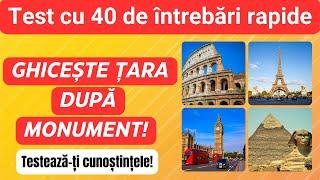 Ghicește Țara După Monument! 40 de Repere Celebre care Îți Testează Cunoștințele