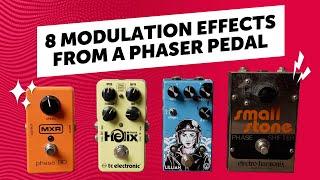 How to get 8 Modulation Effects from a Phaser Pedal - Workshop (no talking)