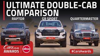 Ranger Raptor vs Hilux GR Sport vs Ineos Quartermaster - Ultimate Double-Cab Comparison! #CarsAwards