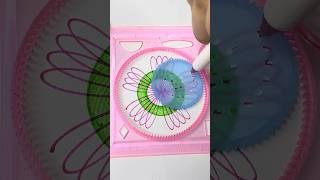 ASMR Spirograph Drawing Sounds | Satisfying Spiral Art for Calm! #art #shorts #spirograph #trending