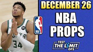 (8-0 RUN!)TOP 5 BEST NBA Player Prop Picks | Thursday 12/26/2024