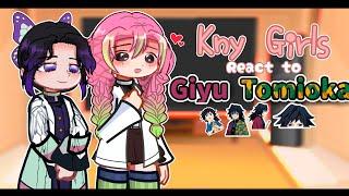 Kny Girls React To Giyu Tomioka | Gacha Life 2 | Reaction Video | Demon Slayer | Kny