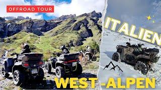 ATV - Italien West-Alpen Tour, mit Polaris Sportsmann und CF Moto C Force  ein wenig über die Alpen.