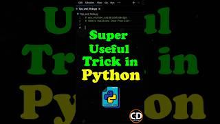 Super Useful Trick in Python #python #coding #programming