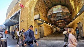 4K London Walk - The SHARD to TOWER BRIDGE via London Bridge Station on Sunny day.