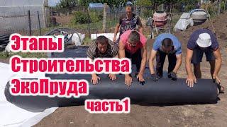 Этапы строительства экопруда часть1