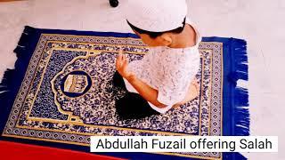 CuteAbdullah Fuzailuddin loves offering Salah.