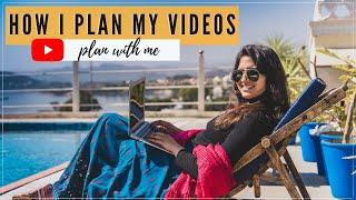 How I Plan My YouTube Videos   Scripting YouTube Videos, Content Calendar & more | Visha Khandelwal