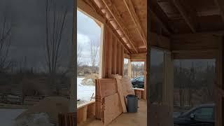 How do I hold my building rigid before all the plywood goes on?