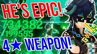 C0 Kinich is EPIC! Genshin Impact! 4 Weapon Showcase!