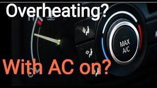 CAR Overheating when AC is on. Car Engine Overheating.Causes and Symptoms of Over Heating Car Engine