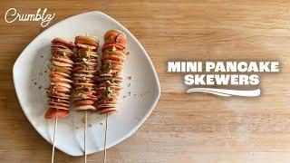 How to make colorful mini pancake skewers | Easy Pancake Recipe  