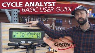 Basic intro to the V3 Cycle Analyst (CA3) Display Screens and Operation